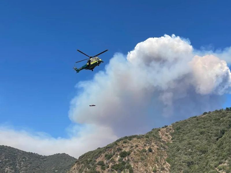 Fork Fire in Angeles National Forest Injures Two Infants as Blaze Rapidly Spreads