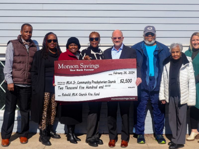 Monson Savings Bank donation