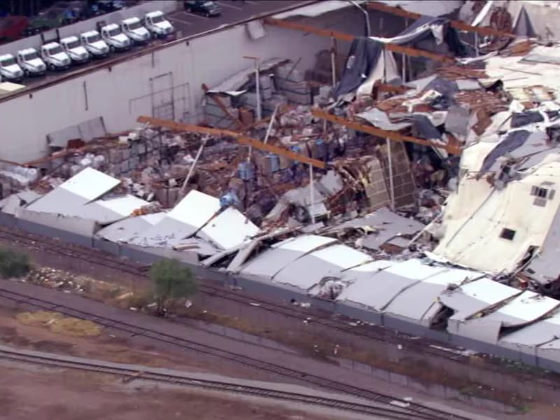 New Update: Phoenix Roof Collapse and Power Outages After Severe Monsoon Storms